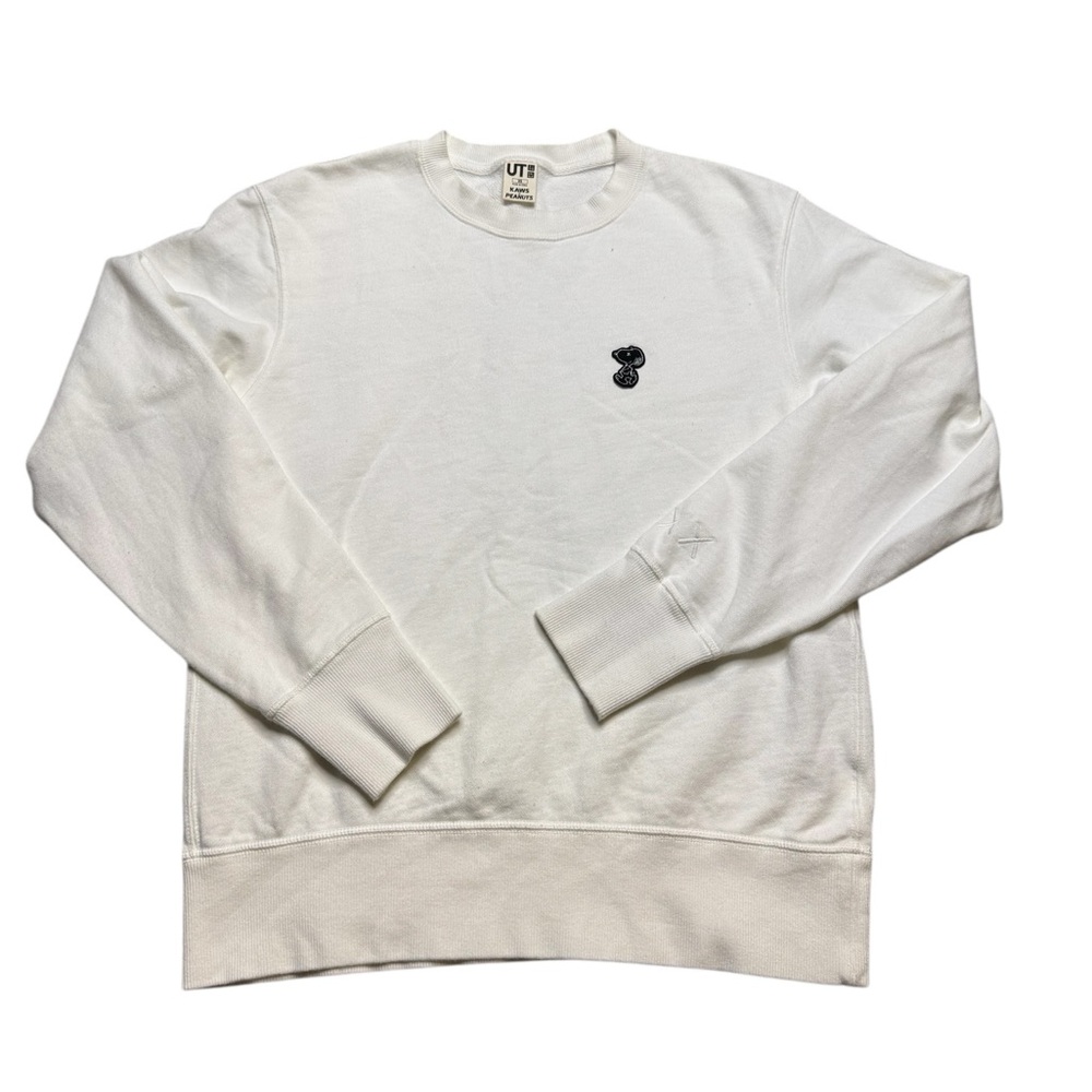 👟 UNIQLO x KAWS x Peanuts Sweatshirt 🤍 Snoopy Minimal Graphic Crewneck 👟